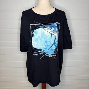 Route One White Marlin Graphic Tee – XL
